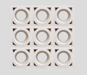 Roster Beton Minimalis Motif LB 5 (Satu Sisi) 20 x 20 x 10 cm — Foto 1