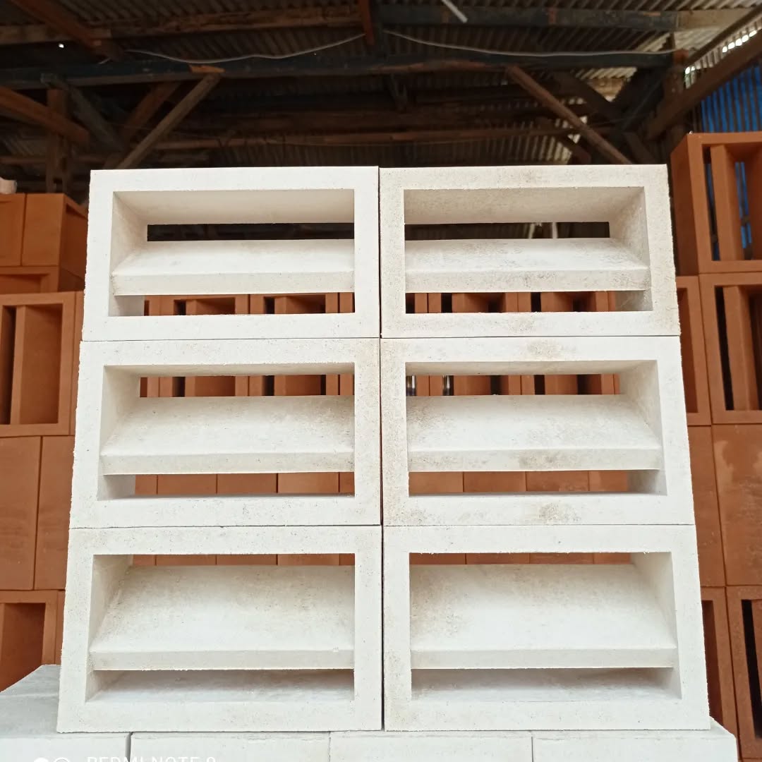 Roster Beton Minimalis Motif Nako Panjang (Dua Sisi) 30 x 15 x 10 cm — Foto 2