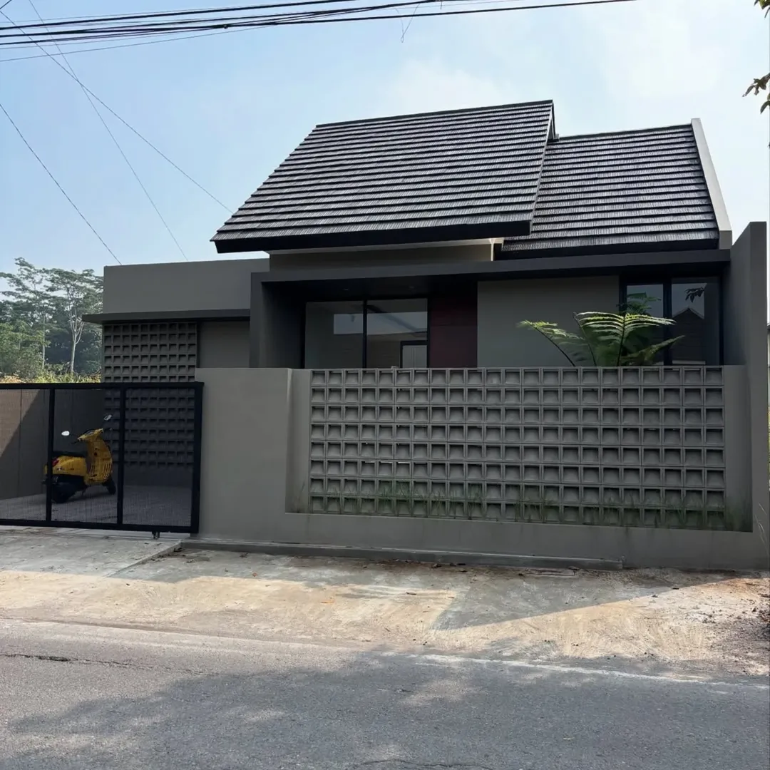 Roster Beton Minimalis Motif Nako 1 (Dua Sisi) 20 x 20 x 10 cm — Foto 4