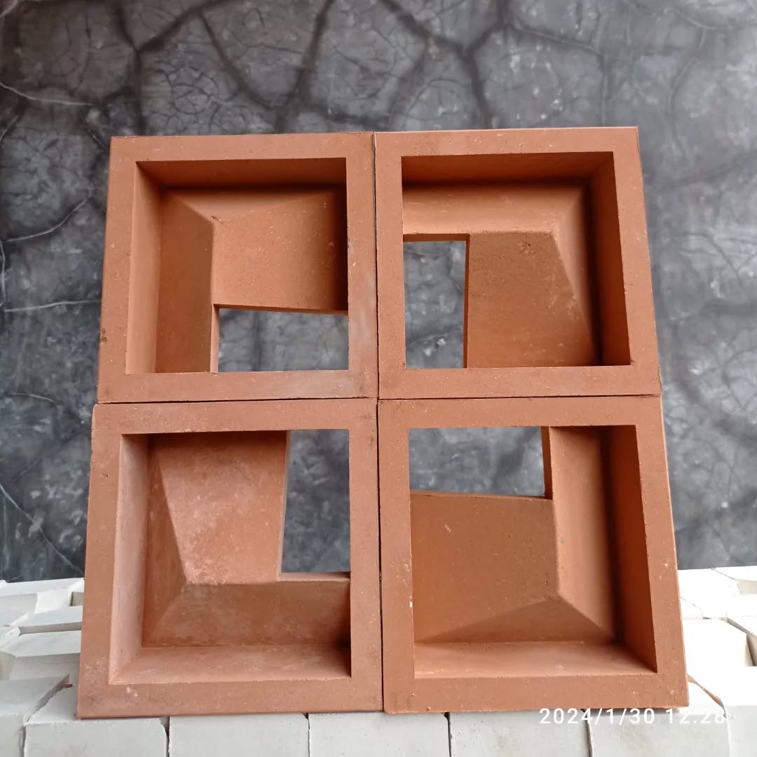 Roster Beton Motif Celah Sudut 20x20 Minimalis | IndoRoster — Foto 2