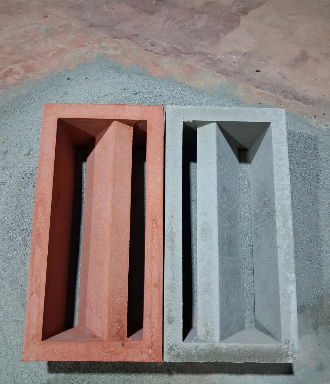 Roster Beton Minimalis Motif Nako Panjang (Dua Sisi) 30 x 15 x 10 cm — Foto 3