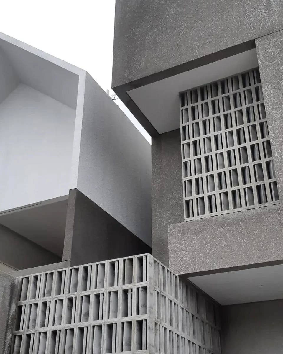Roster Beton Minimalis Motif Nako Panjang (Dua Sisi) 30 x 15 x 10 cm — Foto 5